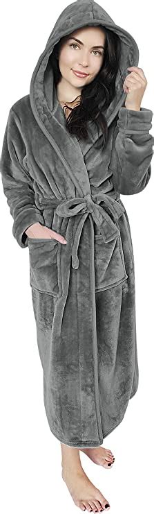 plush hooded bathrobe